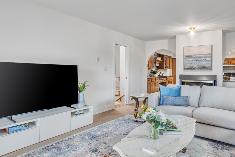 65" smart tv in the living room