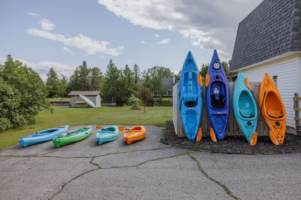 Adventure awaits with our complimentary kayaks, perfect for exploring the channel and Thunder Bay.