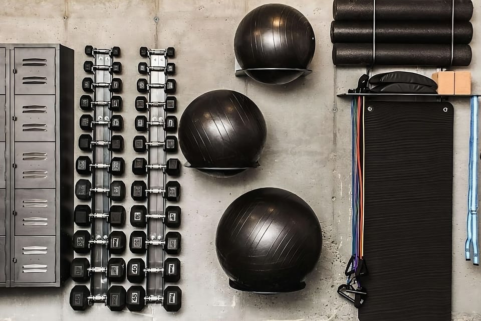 Recharge with a focused workout in this well-equipped gym.