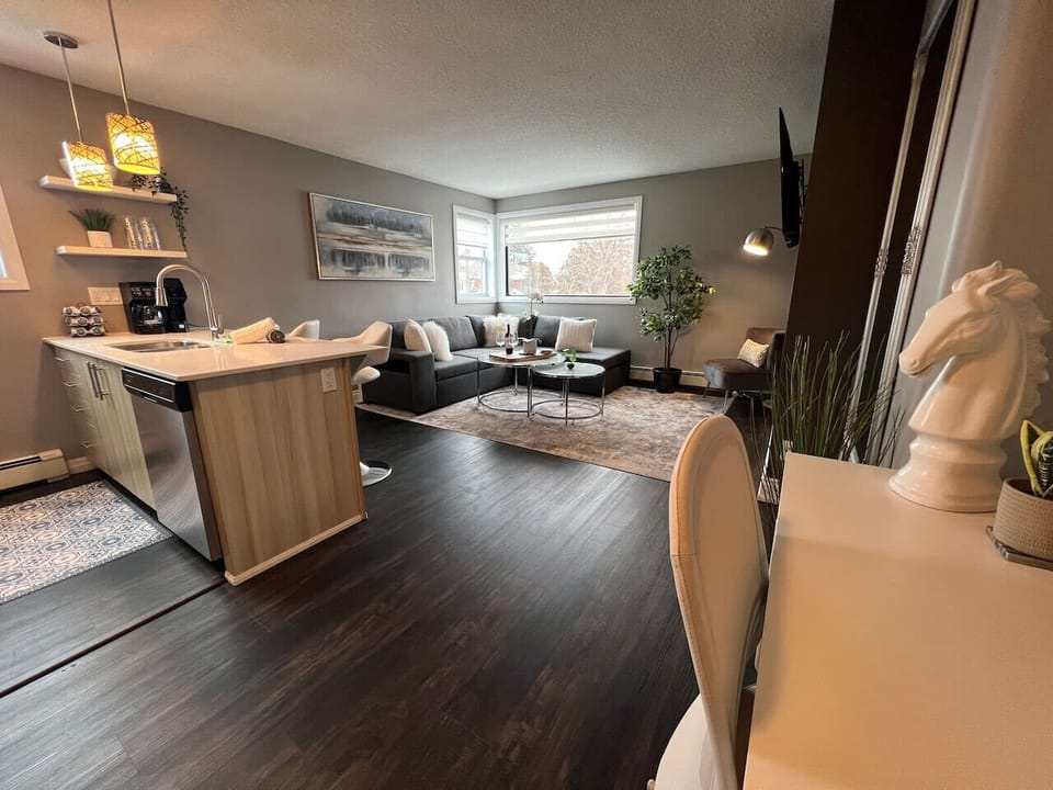 Modern design and spacious living, all in one open area.