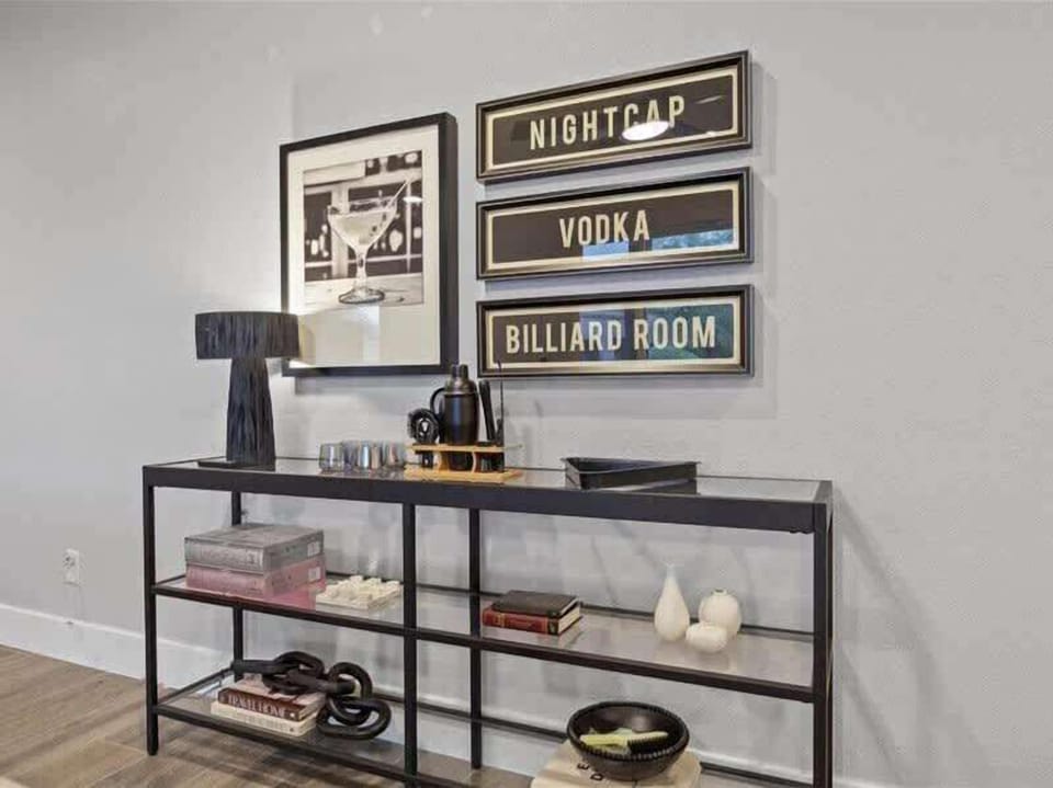 Wall bar. Cocktail anyone?