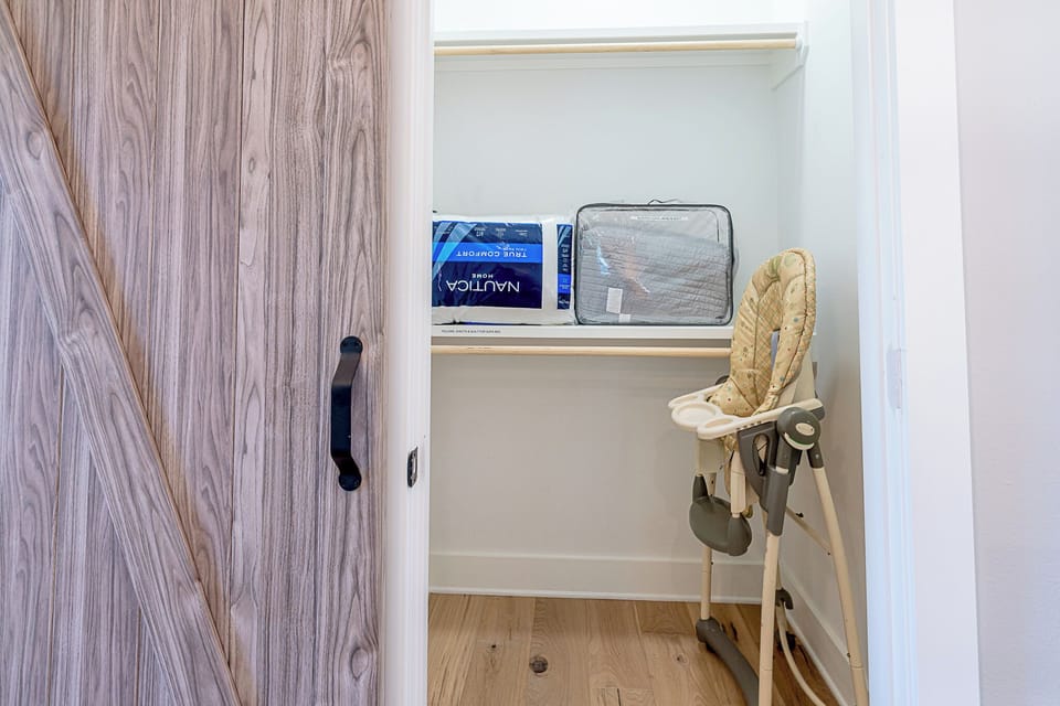 Queen Room Closet also houses a High Chair