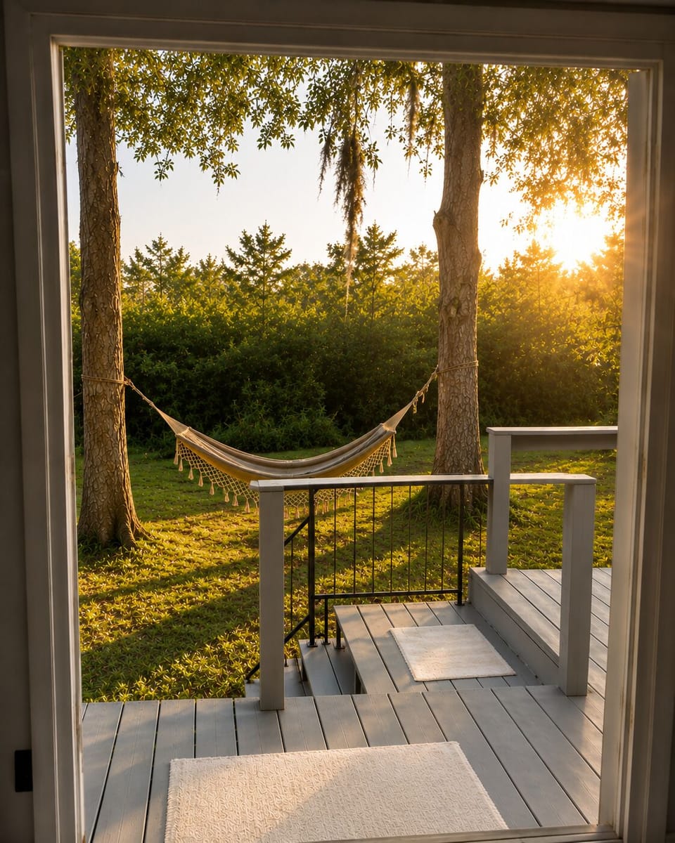 Climb the steps and on your right you will find your shelter🤩