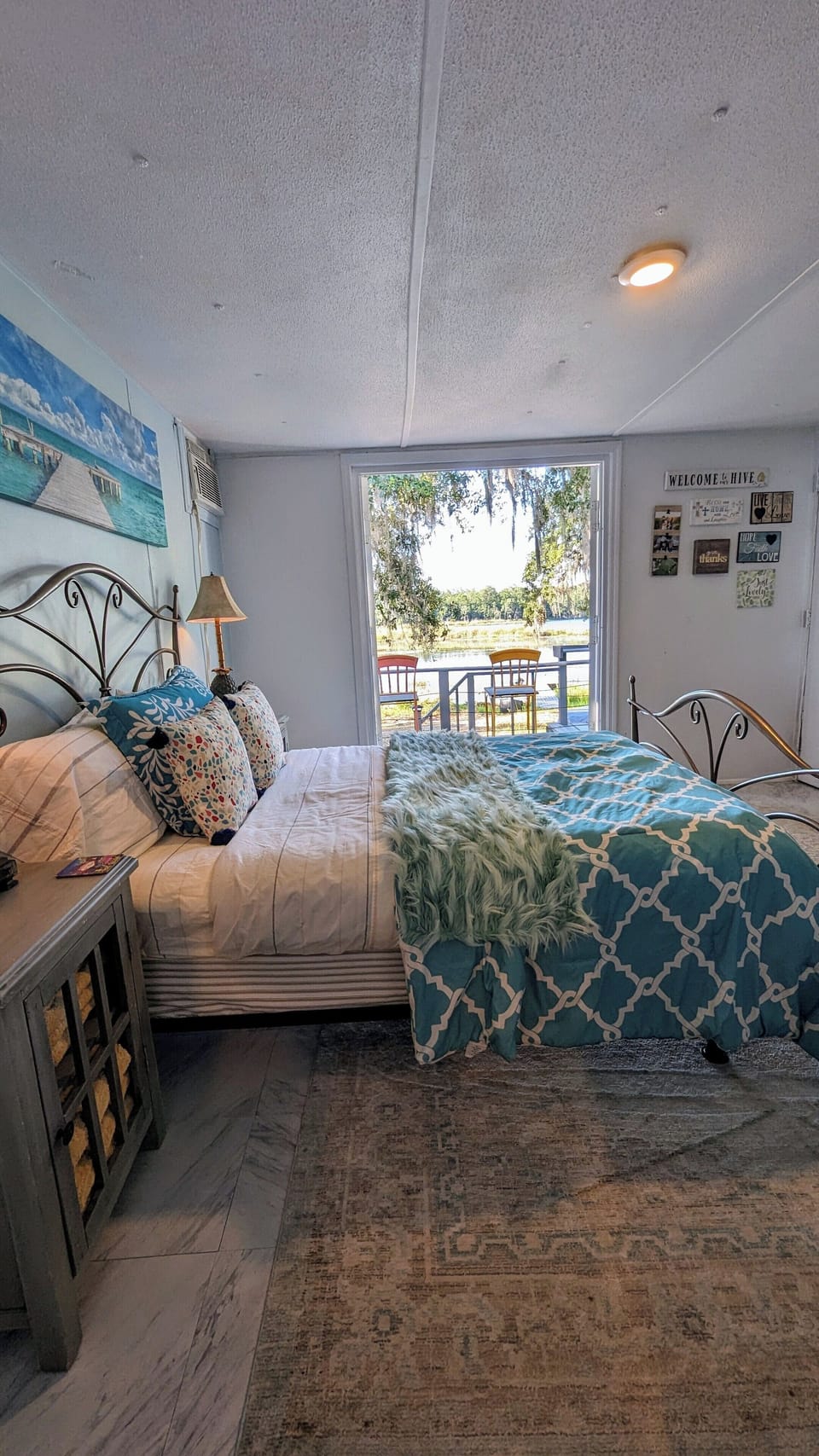 room, indoor, bed, private space, balcony, unit views, daytime