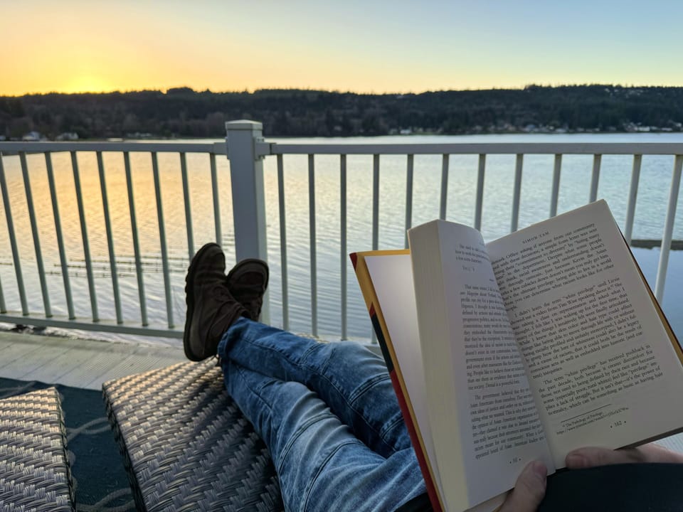 Cuddle up with a book and watch the sunset on the private Penthouse patio