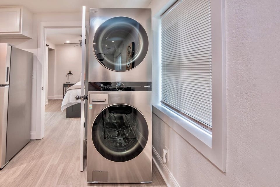 Enjoy the comforts of home, including a well-appointed laundry area.