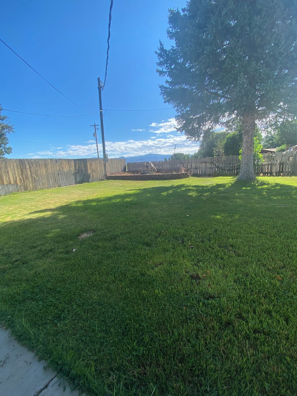 One of two backyard areas where you can enjoy the fresh air!