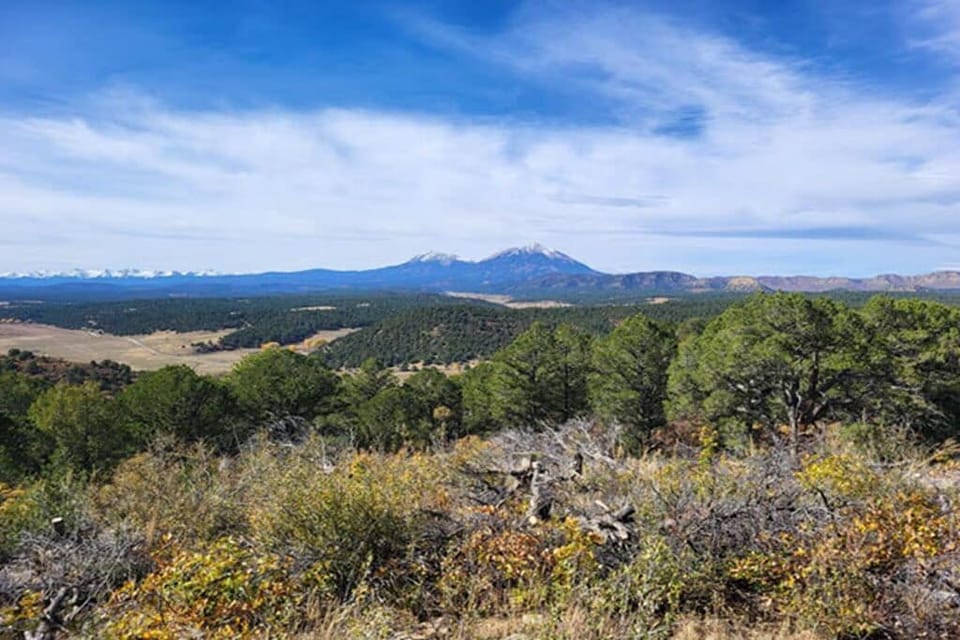View of Spanish Peaks from backside of Bear Den's Cabin