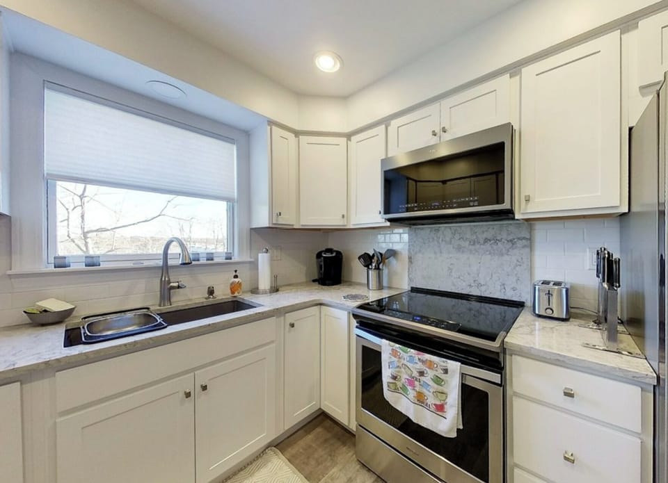 Fully stocked galley kitchen