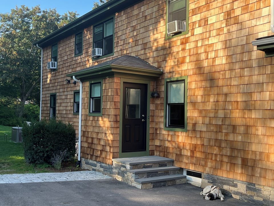 Private entrance to second floor apartment