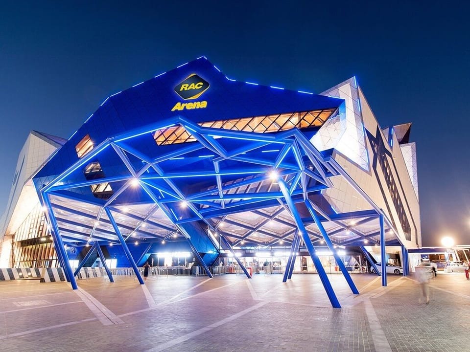 Perth Arena just steps away 