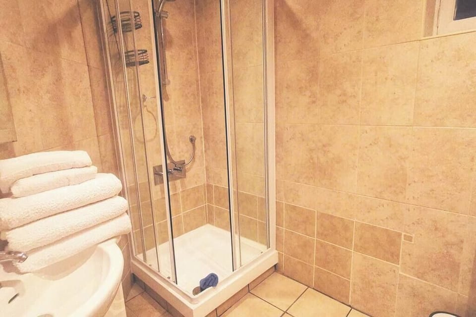 Shower in the private bathroom