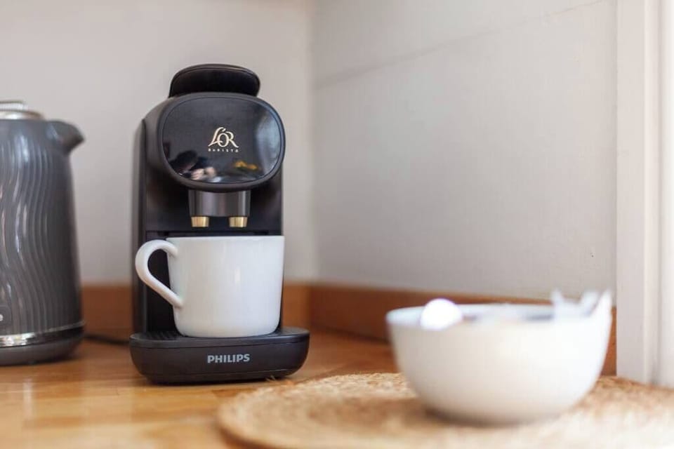 Coffee available for guests.