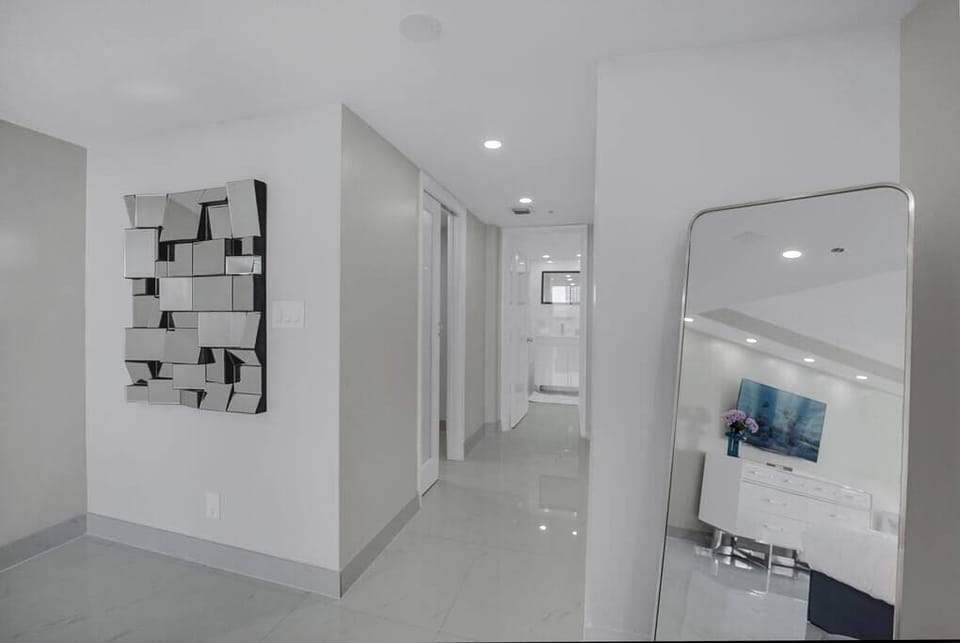 Master bedroom suite walk in closet and private bathroom