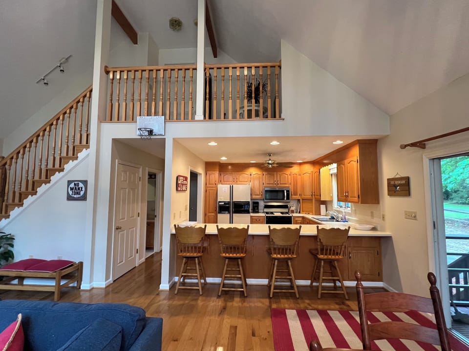 View of kitchen from Family Room. View o