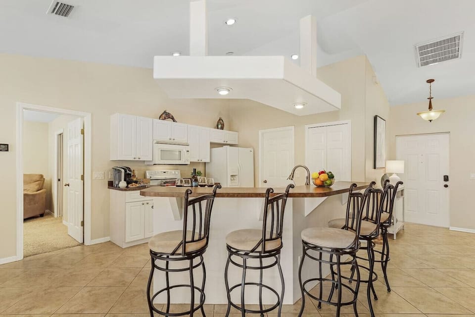 Pull up a chair and chat with the chef kitchen side