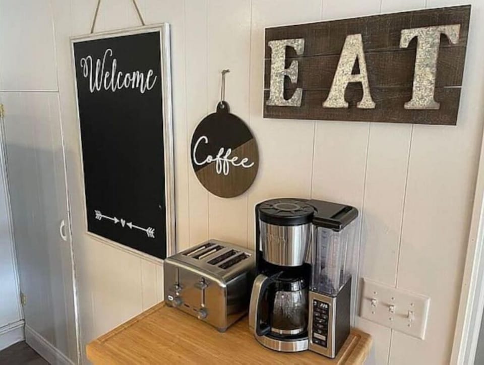 We provide coffee, tea, creamer and sugar