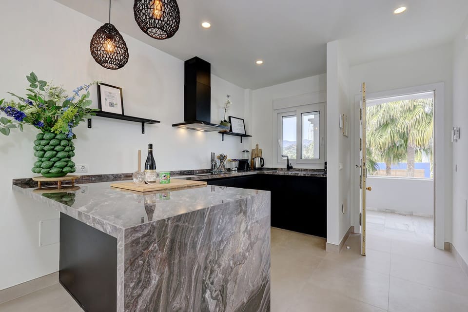 New kitchen with combi microwafe and oven 