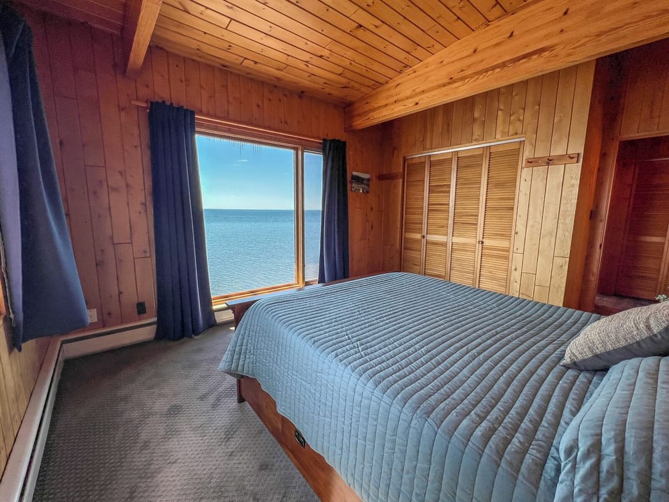 You will love the Lake Superior views right from you bed.