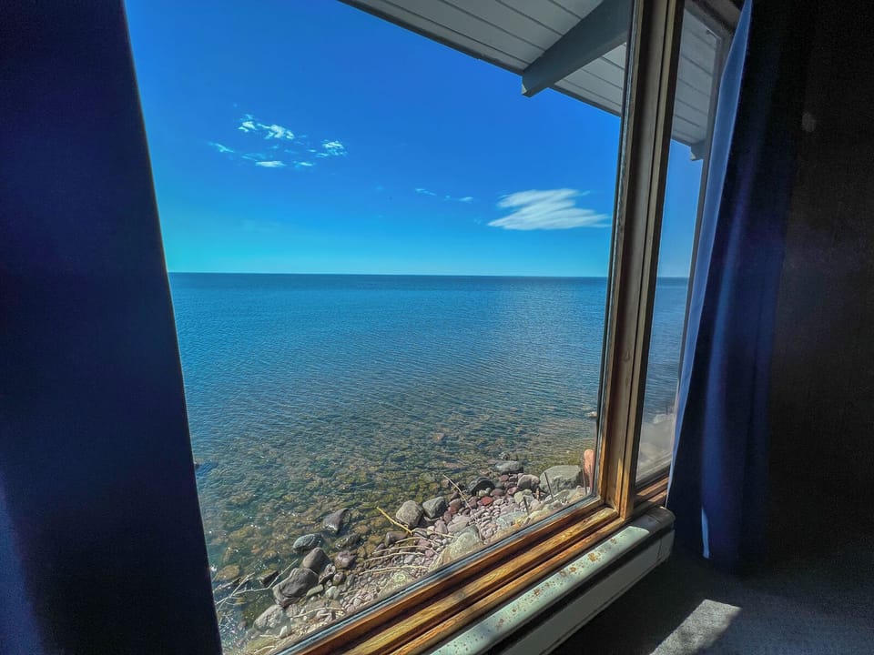 Views out of the bedroom window.