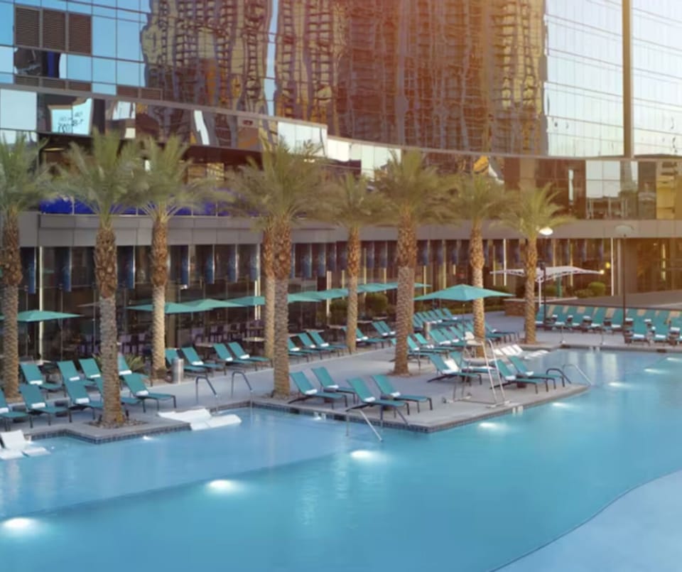 Hotel pool by day