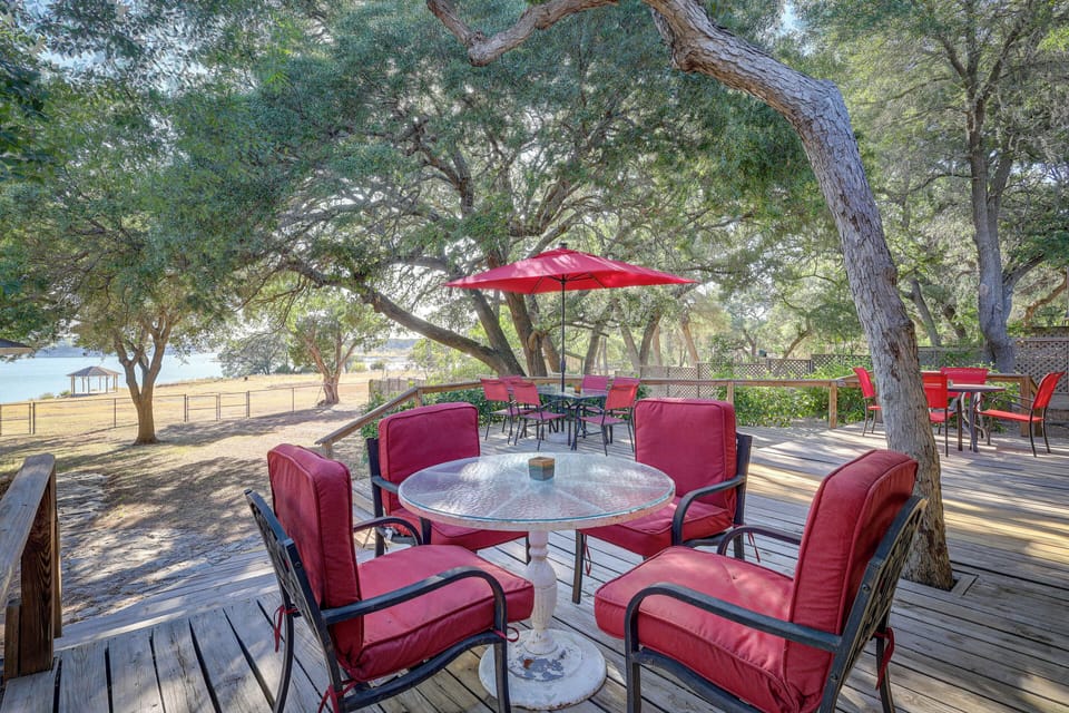 Deck | Outdoor Entertainment Area | Private Fenced Backyard