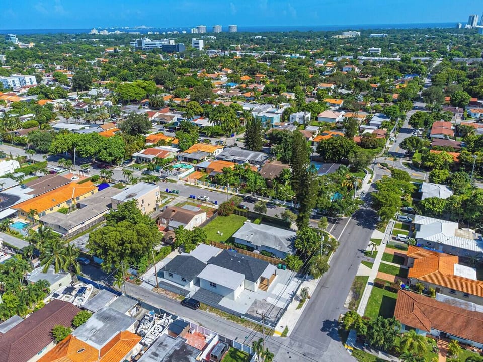 Aerial views of the location in popular Little Havana.