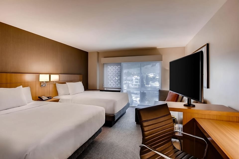 Recharge with two cozy beds and plenty of room.