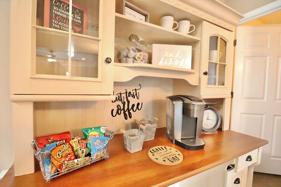 The coffee bar is a perfect morning first stop before you begin your adventures