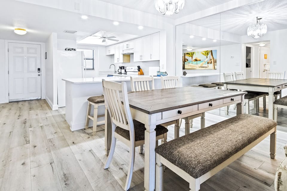 Experience cozy dining seating six, perfect for sharing your favorite meals