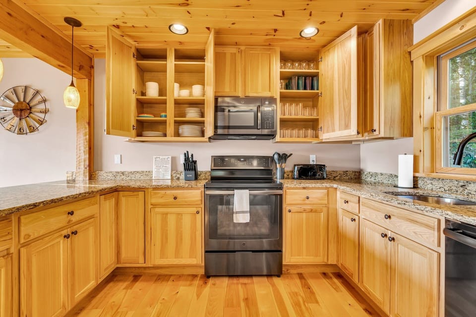 A fully loaded kitchen has everything you need to cook up a meal for the ground