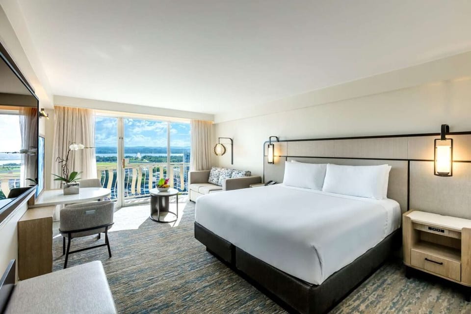 Wake up to sweeping views from your private balcony.