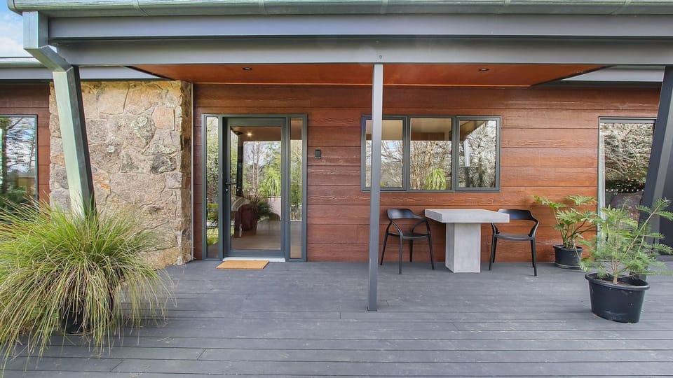 Room to sit and enjoy a cuppa on the deck