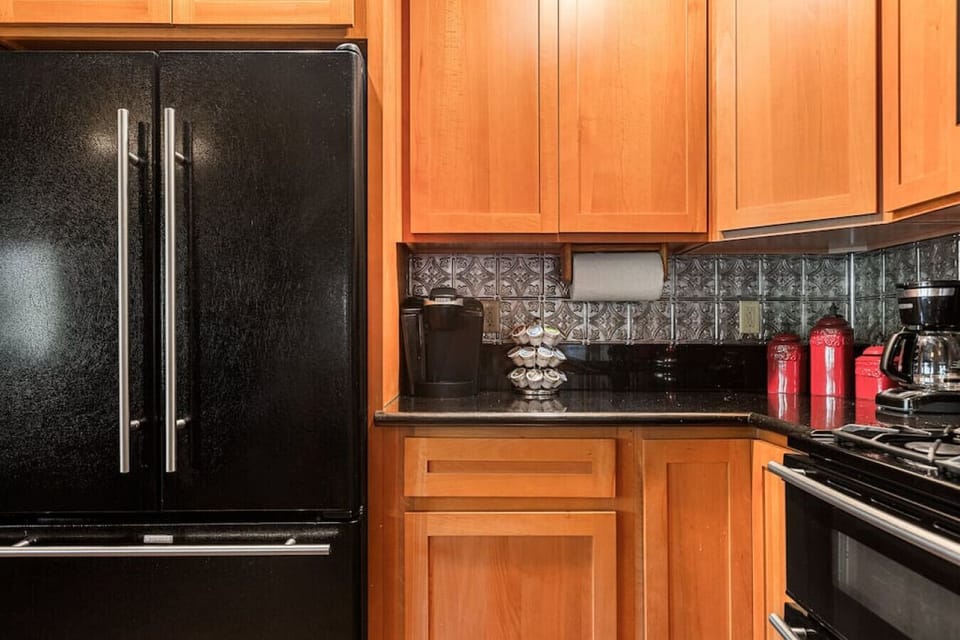 We have stocked the home with coffee pods for the Keurig coffee maker.