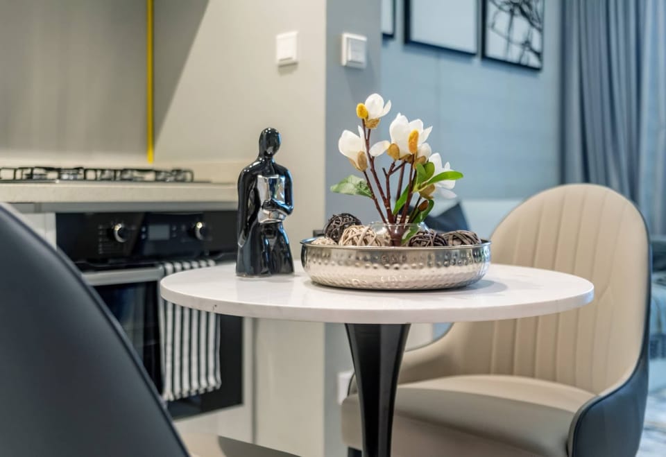 Set the table and enjoy your time in this dining spot.