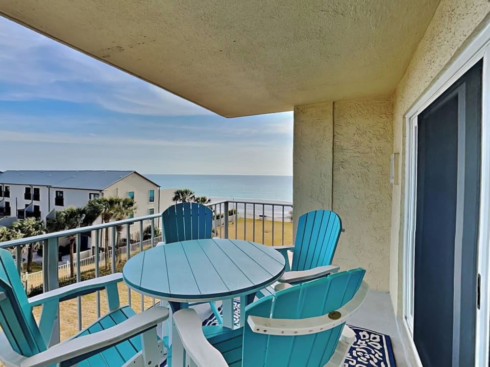 Furnished Balcony with Gulf View