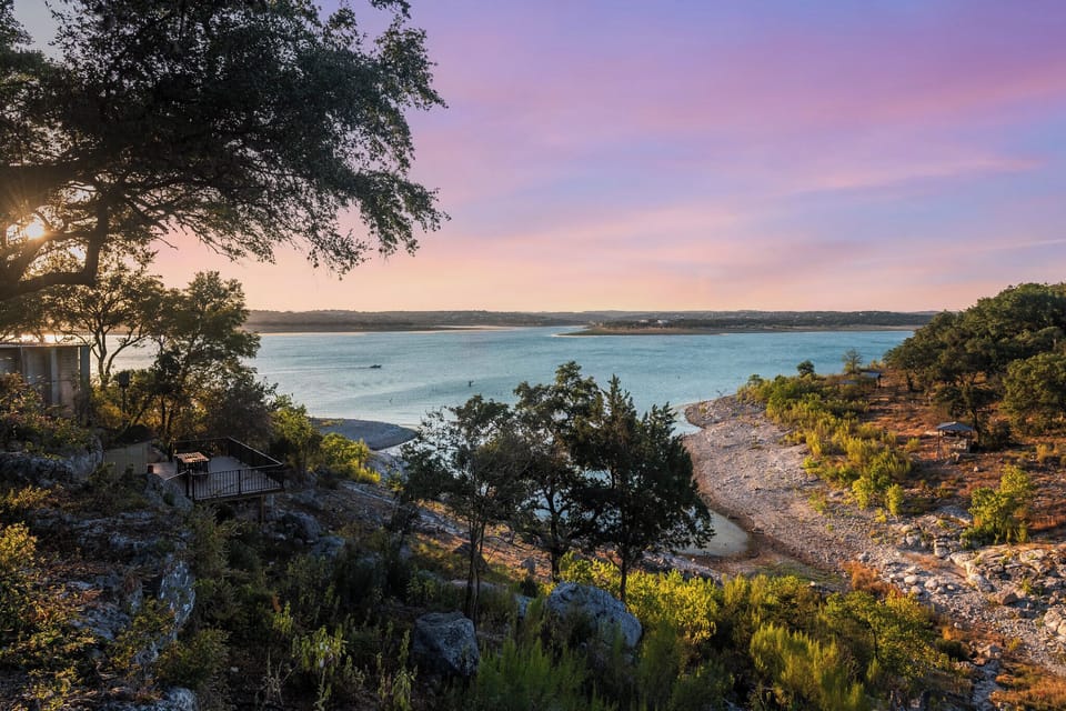 The property is situated directly off of a channel from the lake