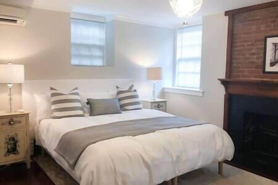 Enjoy your sleep in this King sized bed in the master bedroom