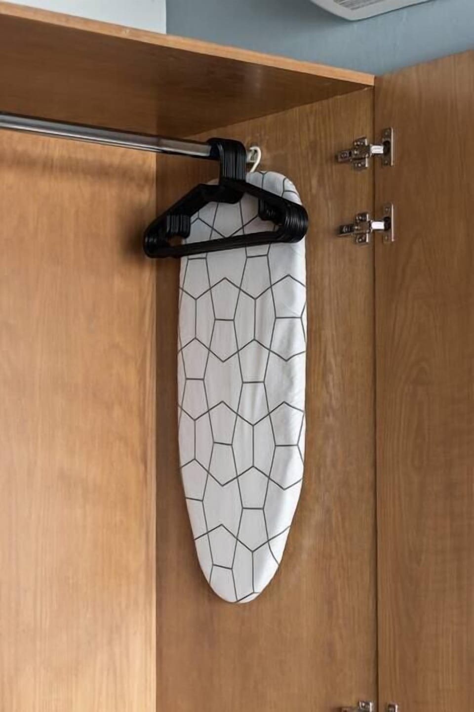 Closet, Clothes Hook & Iron Table 