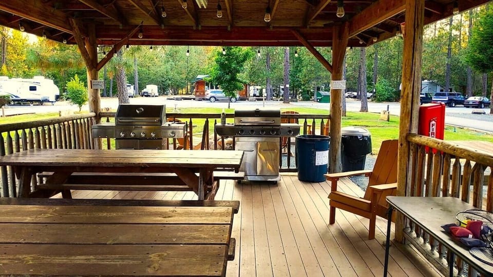 Communal Propane BBQs at the Gazebo