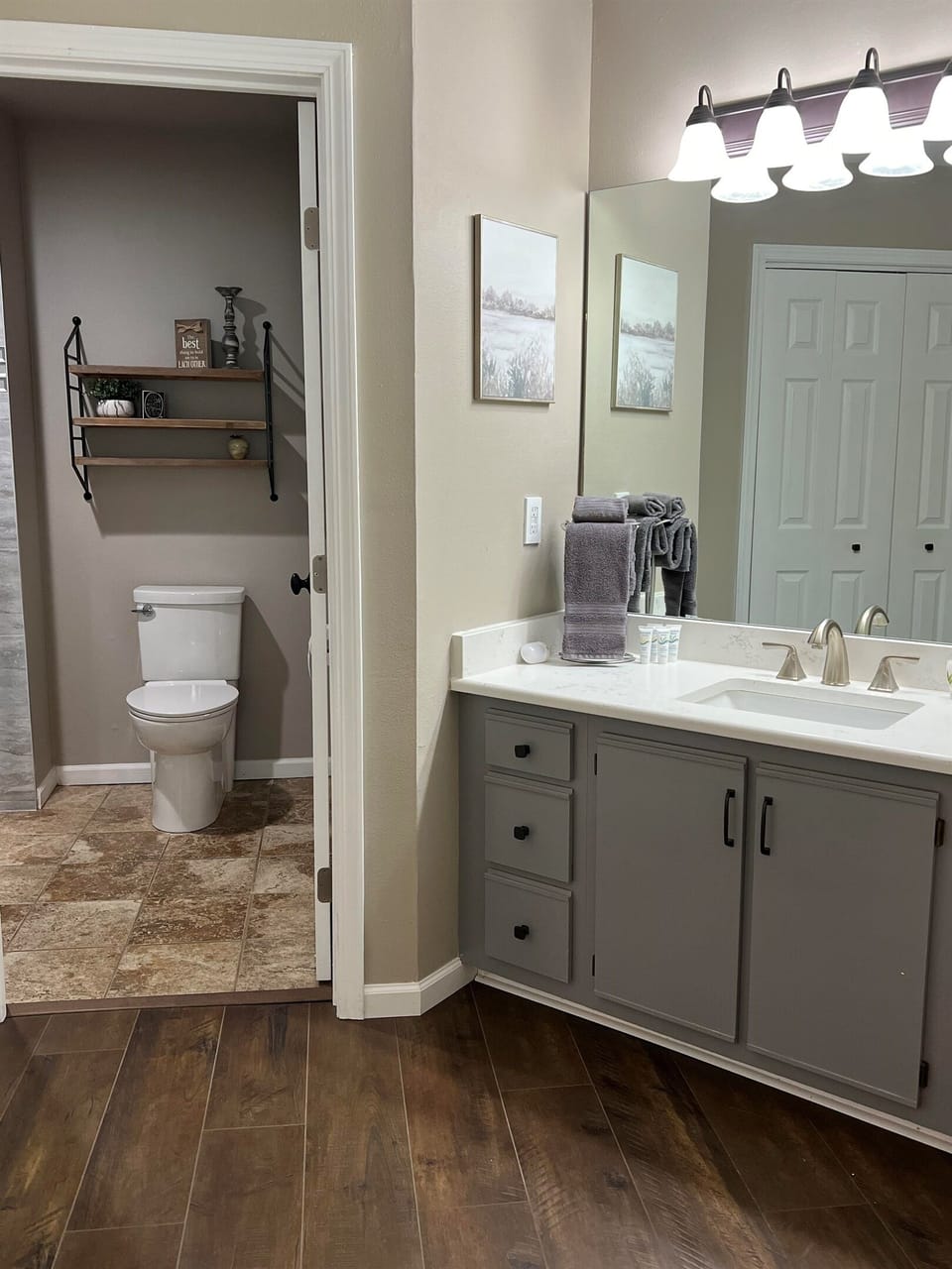Primary Bathroom with Large Walk-In Closet