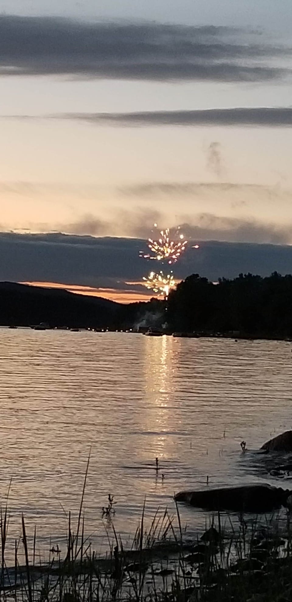Summer Fireworks from Waterfront