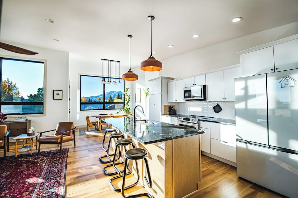 Open concept kitchen