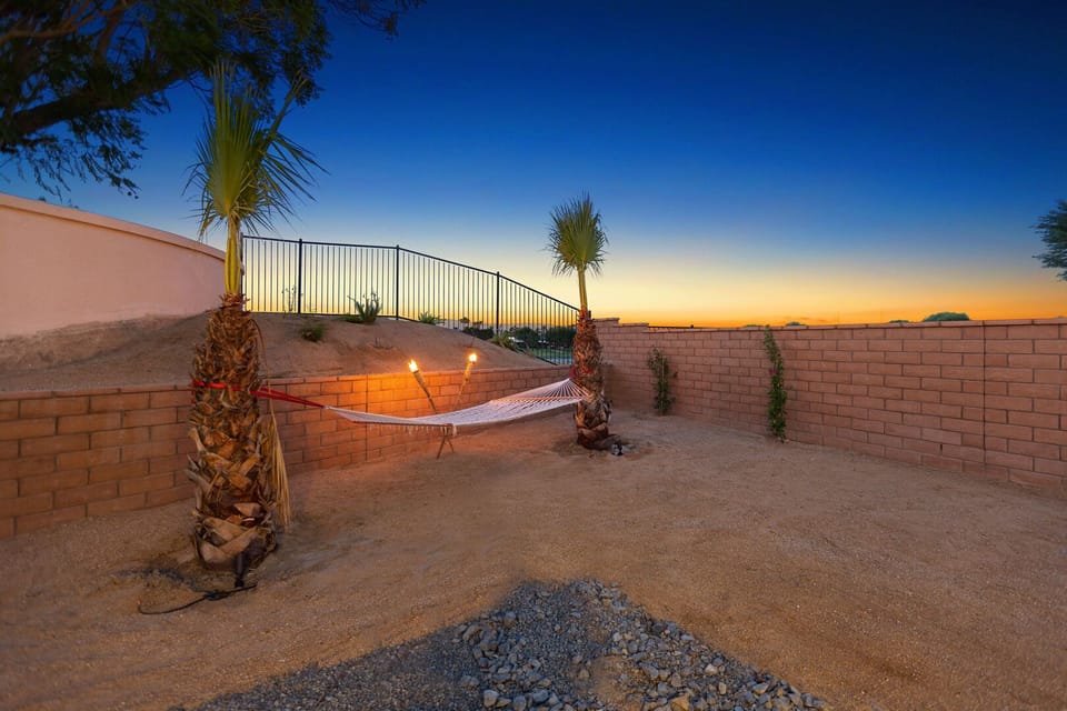 Read a book under the stars as you sway side to side from the hammock.