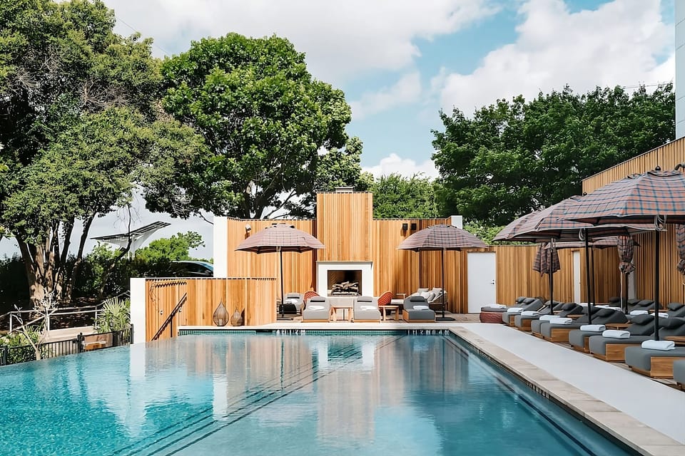 Stretch out poolside and savor breezy afternoons in style.