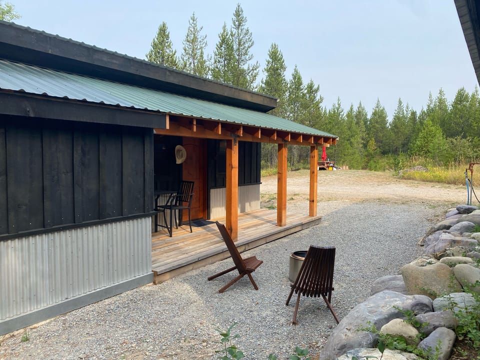 On the edge of a 3-acre, partially wooded property.