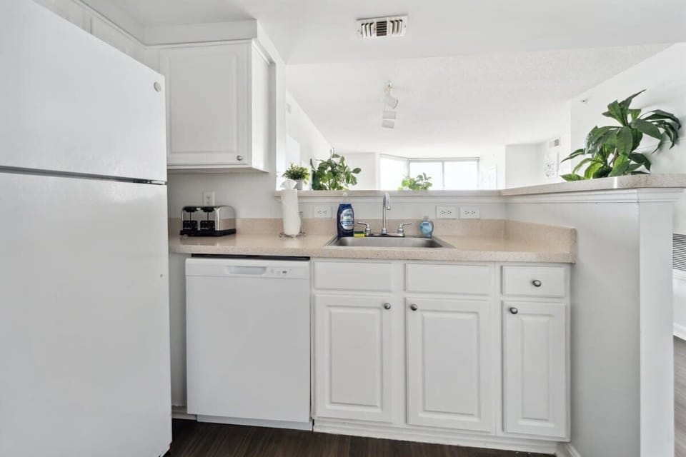 Kitchen counter & sink area