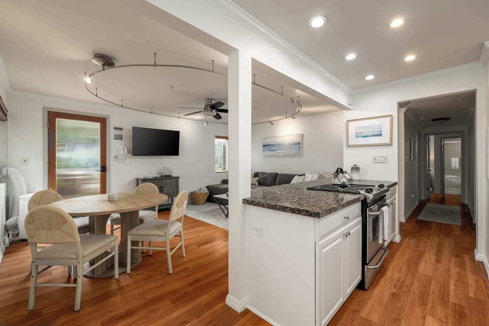 Kitchen with living room