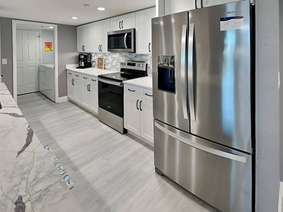 Fully Equipped Kitchen with Stainless Steel Appliances