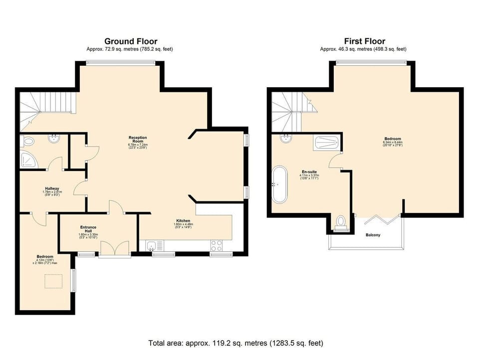The Crescent Suite at Foxlow Grange Floorplan 
